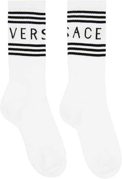 versace socks white|versace socks for women.